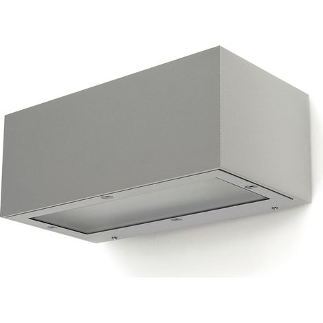 Aplique de pared ISORA doble emisión E27 20 W IP65 Gris (1/4)