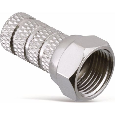 F-Stecker, 6,5 mm, Aufdrehmontage