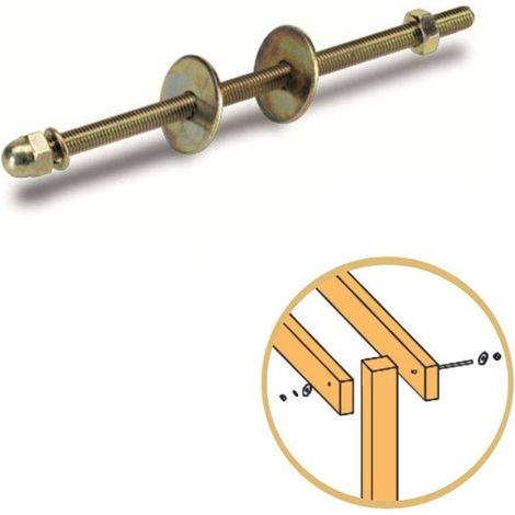 Kit ferramenta fissaggio trave-palo Vite 10x210 mm