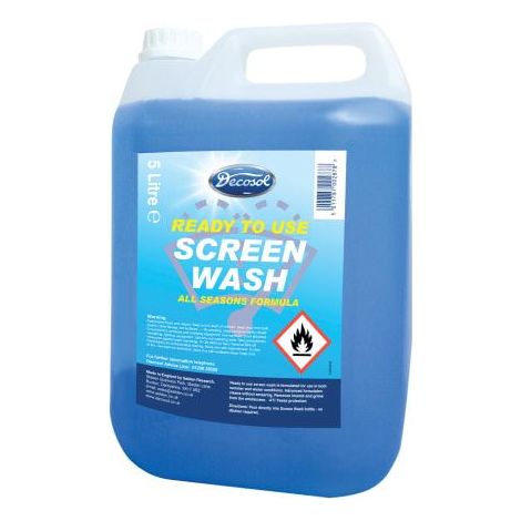 Decosol Ready Mixed Screenwash All Seasons Formula 5 litre (1/4)