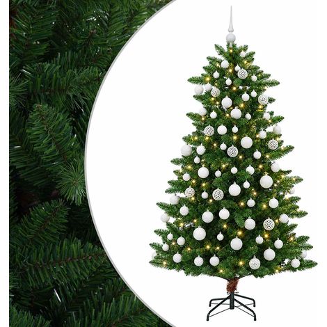 Artificial Christmas Tree with Bauble 180 cm 300 LEDs vidaXL (1/5)