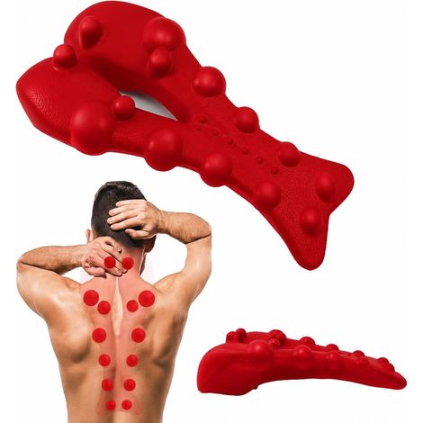 Strumento per massaggio trapezio, strumento per massaggio manuale dei punti di attivazione per collo, spalle e parte superiore della schiena, con pressione profonda controllata dal peso corporeo (1/5)
