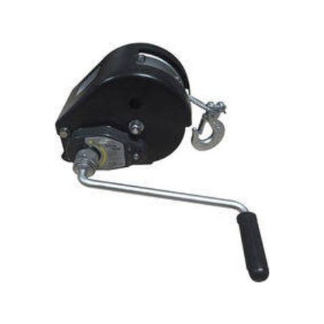 Maxter – Treuil halage 4100 Kg – Câble acier 10 m – Capacité 3500 Ibs à 90 % – Base acier galvanisé – Manivelle démontable