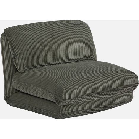 Sillón convertible de pana gruesa, 1 plaza (1/5)