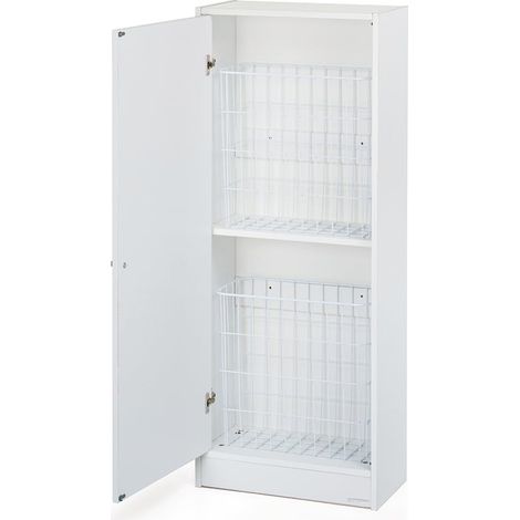 Foppapedretti Puliziotto, cesto portabiancheria bianco (1/5)