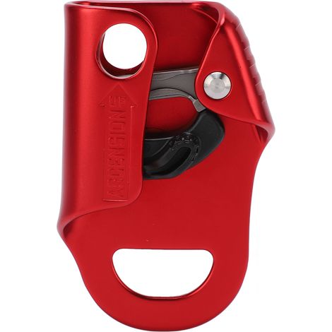 Ascenseur de poitrine en aluminium 7075 pour l'escalade en extérieur, avec corde de sécurité et équipement d'ascension rouge (1/5)