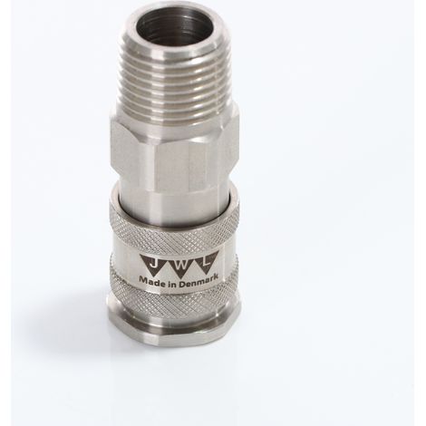 ELMAG Kupplung Edelstahl 316 JWL Serie 540 DN 7,8, AG 1/2 BSP (Lebensmittel) (1/3)
