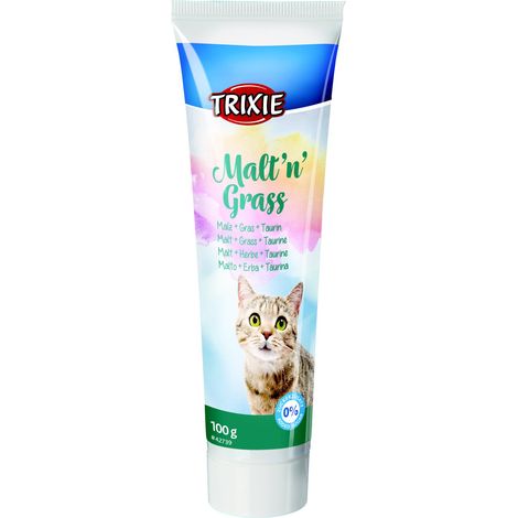 Trixie  Katzenpaste mit Malz 100 g - Malzpaste mit Gras 100 g