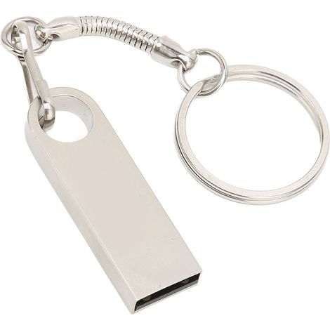 Dual-Use USB 2.0 Typ-C Flash-Laufwerk für Mobiltelefon und Computer, High-Speed USB Flash-Laufwerk mit Schlüsselanhänger (64 GB silber) (1/5)