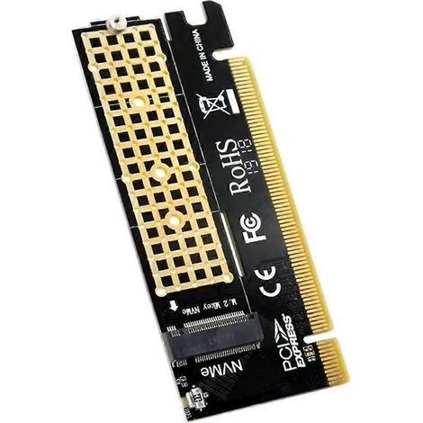NVMe-zu-PCIe-4.0-Adapterkarte, M.2-NVMe-zu-PCIe-x16-Adapter, M-Key-Festplatte (1/5)