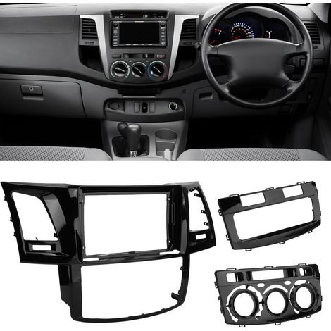Panneau de Commande Radio 2-DIN Noir pour Toyota Hilux 2009-2015 (1/5)