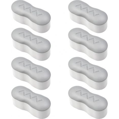 8 Pieces Toilet Seat Bumpers Toilet Seat Bumper Kit with Strong Adhesive Universal Toilet Seat Cover Pad Adhesive for Home, Hotel, Restaurant (1/5)