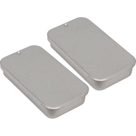 Réchaud à alcool portable 2 pièces, anti-vent pour camping, randonnée et pique-nique, design compact argenté (1/5)