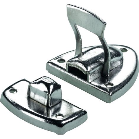 Hettich Schatullenverschluss Stahl, vernickelt, 23 x 35 mm, 1 Stück Möbelbeschlag