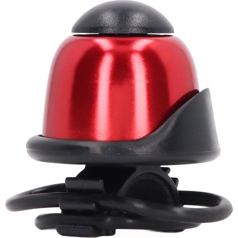 Klaxon de vélo en alliage d'aluminium, sonnette pour VTT et scooter, cloche à élastique rouge, accessoire vélo (1/5)