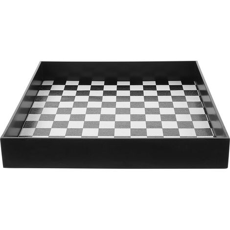 Checkered pattern office dresser plate, perfume display, organizer for lipsticks and jewelry for dressing table (1/5)