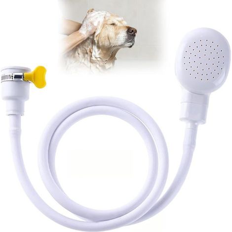 Adaptateur de flexible de douche pour robinet de baignoire, adaptateur de flexible de douche de 1,3 m (1/5)