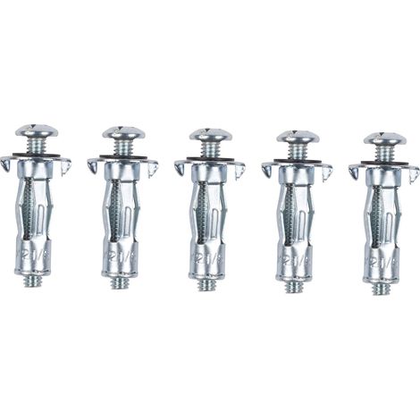 Lot de 5 chevilles en métal à expansion Kreator m4 x 21mm
