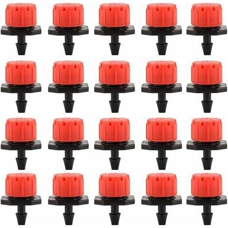 100PCS Goutteurs Irrigation Goutte à Goutte dripper, Buses de Gicleurs Émetteur Jardin, Arrosage Goutte à Goutte Automatique 360° Réglable pour Plante Serre Pelouse DIY 1000 pcs (1/5)
