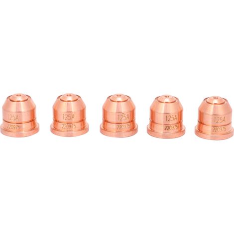 Lot de 5 buses plasma 220975 pour torche de découpe, électrodes et accessoires de pulvérisation (1/5)