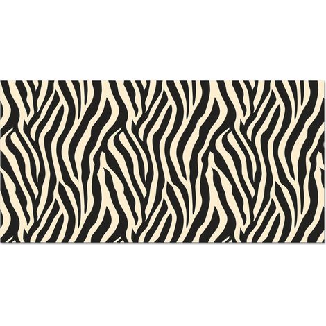 CRÉDENCE CUISINE Zebra - Print - Classic - Black 60x30 cm (1/5)