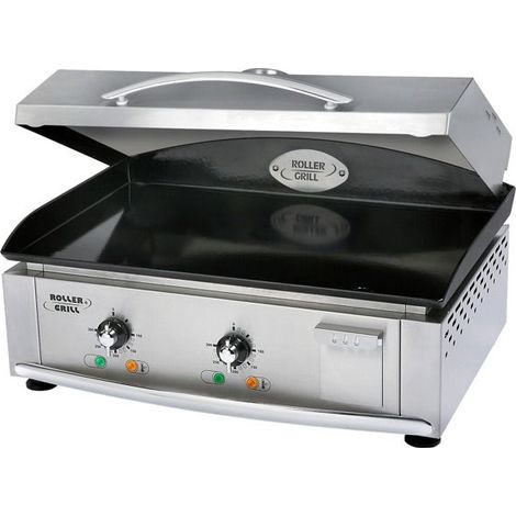 Elektrogrill - ROLLER GRILL - PCE 6000 - Emaille-Stahl - Saft-/Fettauffangbehälter - Metall