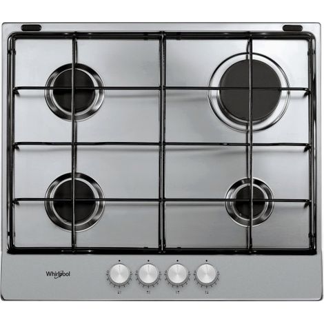 Whirlpool TGML 650 IX plaque Argent Intégré (placement) Gaz 4 zone(s) (1/5)
