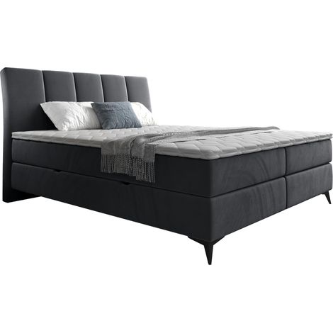 Lit boxspring ComfiDream Onauna, Fresh 32, Continental, Double, 140x200, Tissu, Disponible, 148x216x118cm