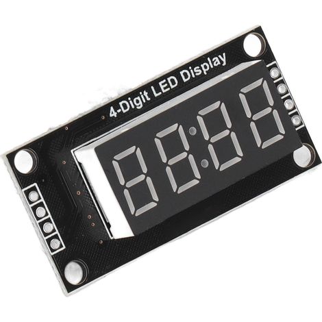 LED-Segmentanzeigemodul 0,36 Zoll, 4-stellig, 7-Segment, TM1637 Uhranzeigemodul, LED-Digitalröhre (1/5)