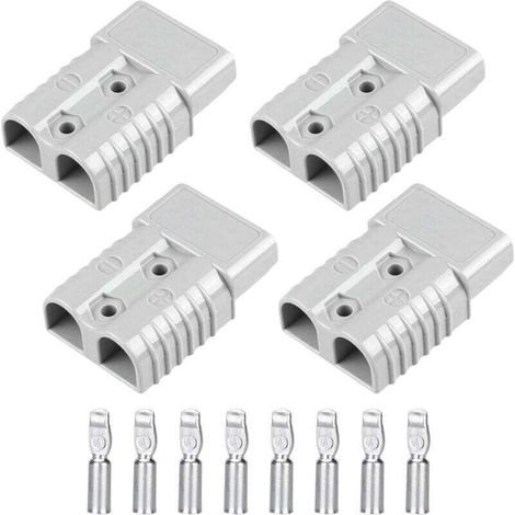 4 pièces 175A Connecteur Rapide Batterie, Rapide Prise de Connecteur, Batterie Connexion Rapide Prise, Bornes de Batterie de Voiture pour Voiture Camping-Car Caravane Moto Bateau