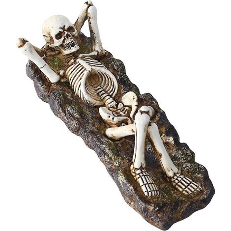 Totenkopf-Räucherstäbchenhalter, kreative Geister-Räucherstäbchenablage, Aromatherapie-Ständer für Zuhause, Schlafzimmer, Büro, Dekoration, Meditationsgeschenk