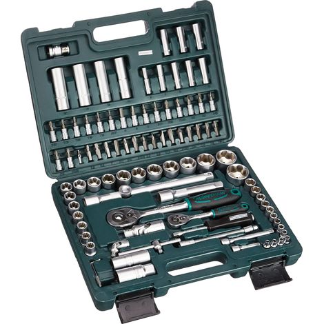 Kit di chiavi a bussola metrico 1/4 (6.3 mm), 1/2 (12.5 mm) 94 parti Brüder Mannesmann M 2055-SL (1/3)