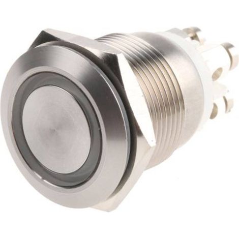 Pulsante antivandalo 24 V/DC 0.05 A 1x Off / (On) Bulgin MPI002/TERM/WH IP66 Momentaneo 1 pz. (1/4)