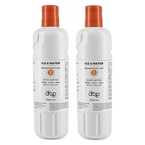 Pack Everydrop by Whirlpool Ice and Water 2 Refrigerator Filters, EDR2RXD2 (1/4)