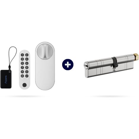 Pack serrure intelligente U200 avec cylindre ajustable – Blanc – Aqara (1/4)