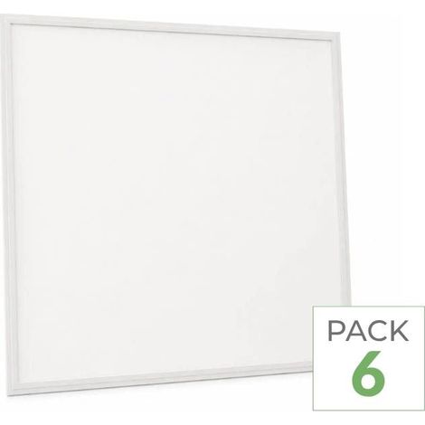 Pack de 6 - Panneau LED Slim 60x60 32W 130lm/W TRIAC Sans Flicker - Blanc Froid - SILUMEN (1/3)