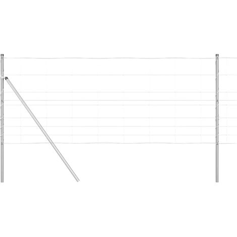 Maison Exclusive - Ground Fix Geschweißter Drahtzaun 100 x 1 m (B