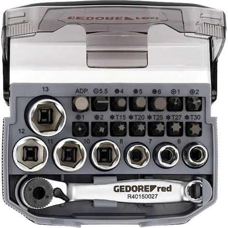 Gedore RED R49005023 Steckschlüssel-Bit-Einsatz 23teilig 3300026
