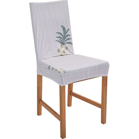 Housse De Chaise Universelle En Tissu Élastique Imprimé Lavable Pour Maison Hôtel Restaurant - 1 Pièce (1/5)