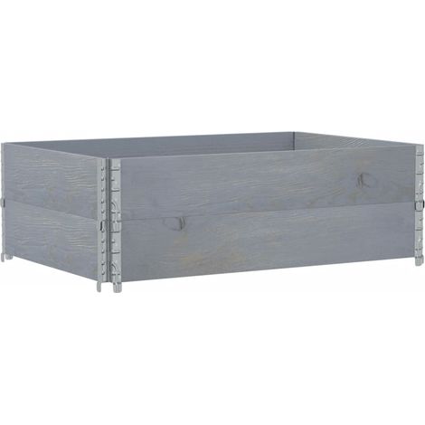 Maison Exclusive - Pflanzkasten Grau 120x80 cm Massivholz Kiefer