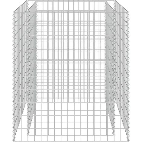 Arriate de gaviones de acero 90x90x100 cm vidaXL