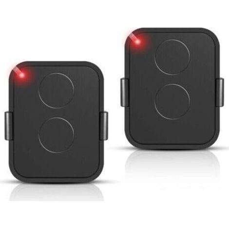 Lot de 2 Télécommande Compatible Nice Era ONE2/ON2E/ON4E/ON1E.433.92 MHz Télécommande Porte de Garage.Rolling Code.2 Canaux(Noir) (1/4)
