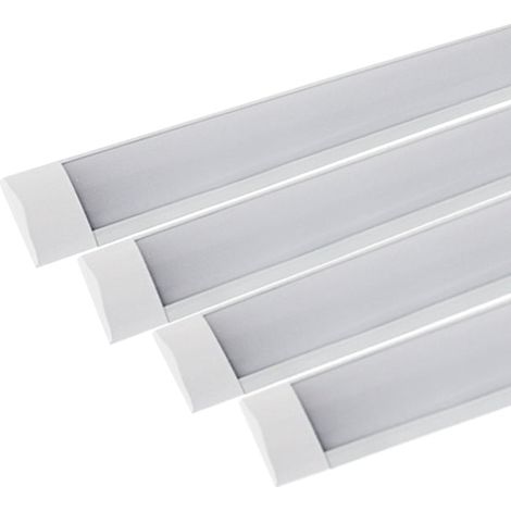 Réglette LED 120cm 48W - Pack de 4 / Blanc Neutre - SILUMEN