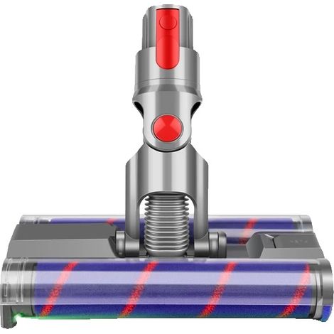 Spazzola elettrica per pavimenti, spazzola rotante motorizzata, plastica ABS, luce LED, stazione di aggancio a scatto (1/5)