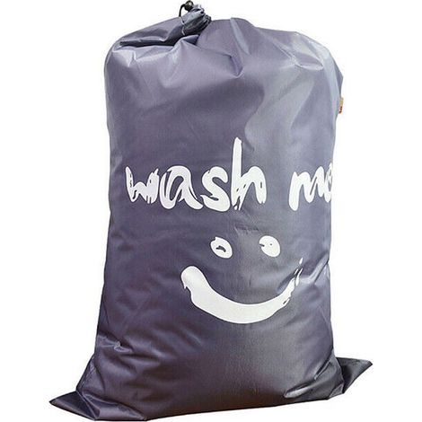 1 Sac à linge, cordon de serrage, tissu Oxford 210D, grande capacité 91x61cm, voyage maison camping (1/5)