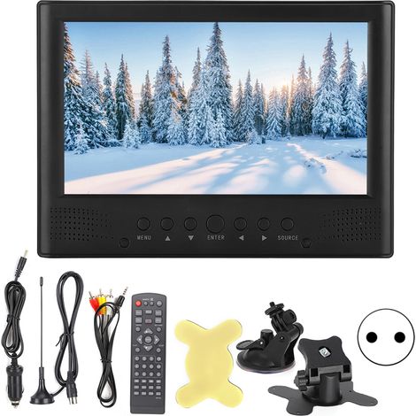 LEADSTAR 9 Zoll 1080P LED-Fernseher mit Fernbedienung, tragbarer Digitalfernseher (EU 110-220V) (1/5)