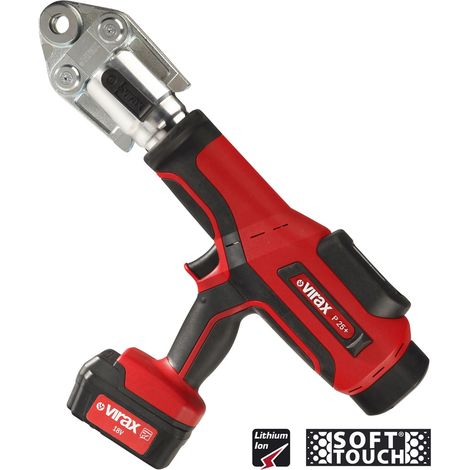 VIRAX Máquina prensadora a batería VIPER P25+ 18V / 1x 1,5 Ah batería + cargador en VIRABOX - 253263