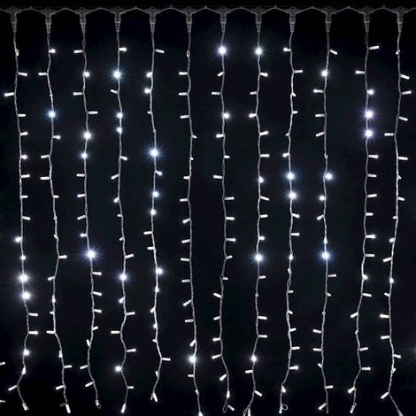 Rideaux lumineux led 3M de hauteur Blanc froid Prolongeable professionnel 230V IP67 extérieur Lotti (1/3)
