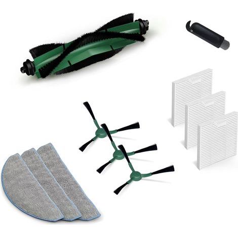1 Kit Accessoires Pour Irobot Roomba Combo Essential 2 105 - Brosse Principale Filtres Hepa Lingettes Brosses Latérales - Nettoyage Sol Tapis - Multicolore (1/5)