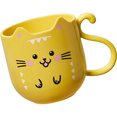 Joli Porte-Brosse à Dents Chaton et gobelet de Bain de Bouche pour et Adultes, gobelets de Salle de Bain, Lavage épais